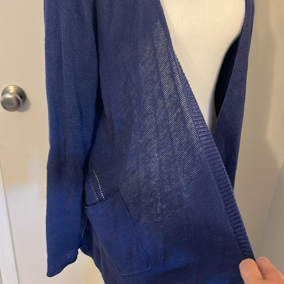 Eileen Fisher Linen sweater with details L - Picture 5 of 8